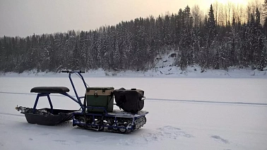 Мотобуксировщик Альбатрос-L 8 с фарой