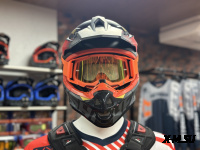 Шлем кроссовый HETOSHI OF836 EXOSS CROSS PRO MX289 цв.Черно-красно-желтый Матовый р.XS